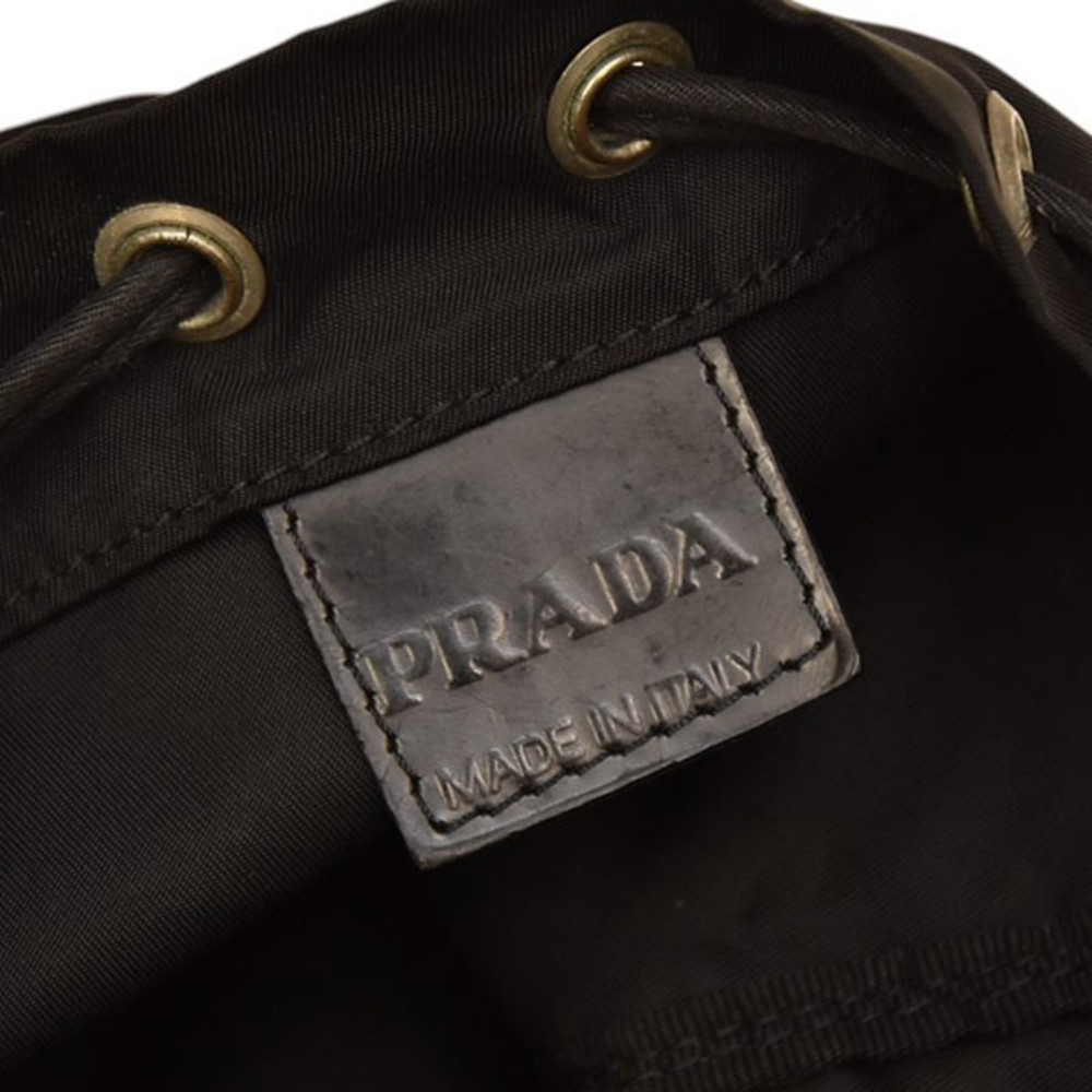 Prada Drawstring Black Bag Pouch - image 5